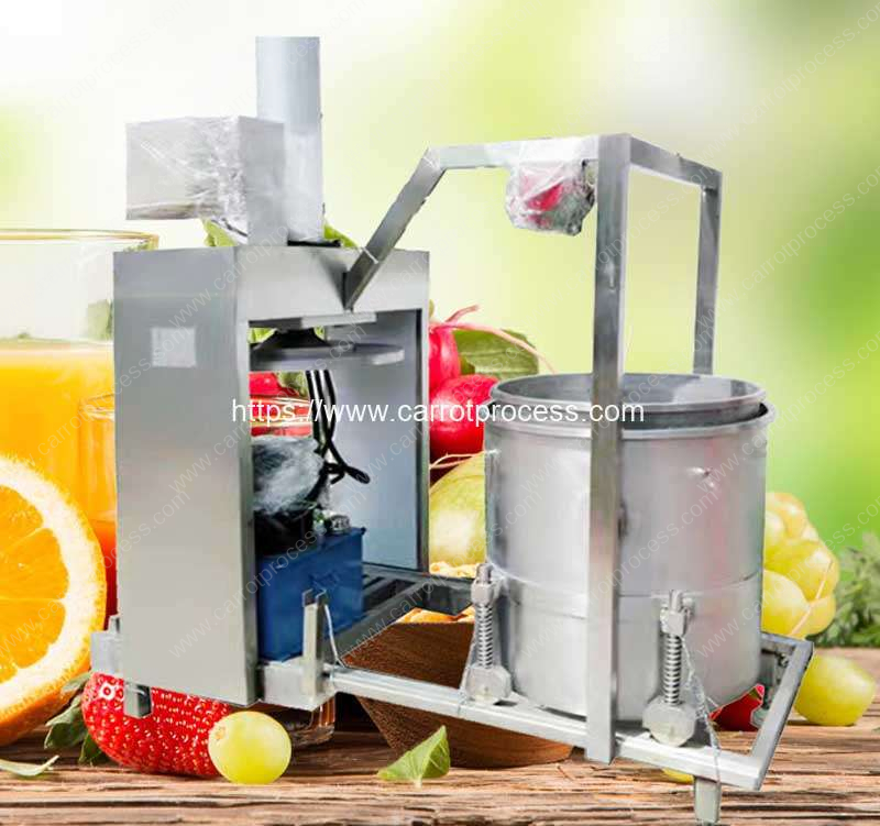 Hydraulic-Type-Single-Drum-Automatic-Discharge-Carrot-Juice-Pressing-Squeezer-Machine
