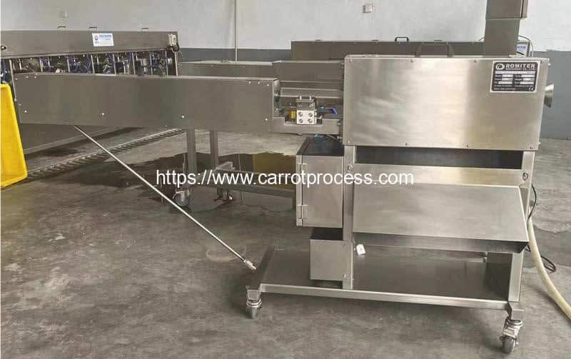 Automatic Carrot Knife Blade Peeling Machine for Vietnam Customer
